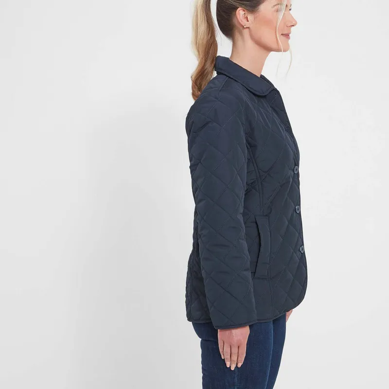 Schoffel Womens Lyddington Quilt Jacket Navy-2